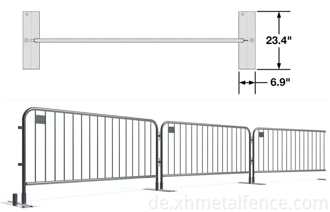 Crowd Control Barrier Fence